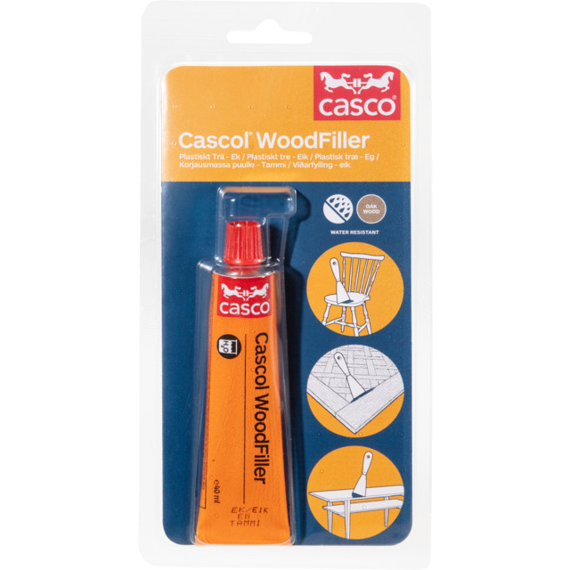 TRÄLAGNINGSMASSA WOODFILLER CASCO EK 40 ML